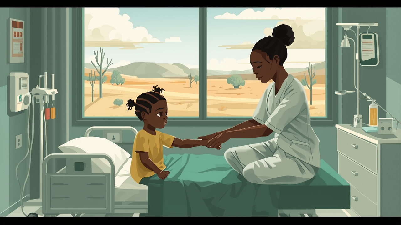 Somali hospital treats malnourished children