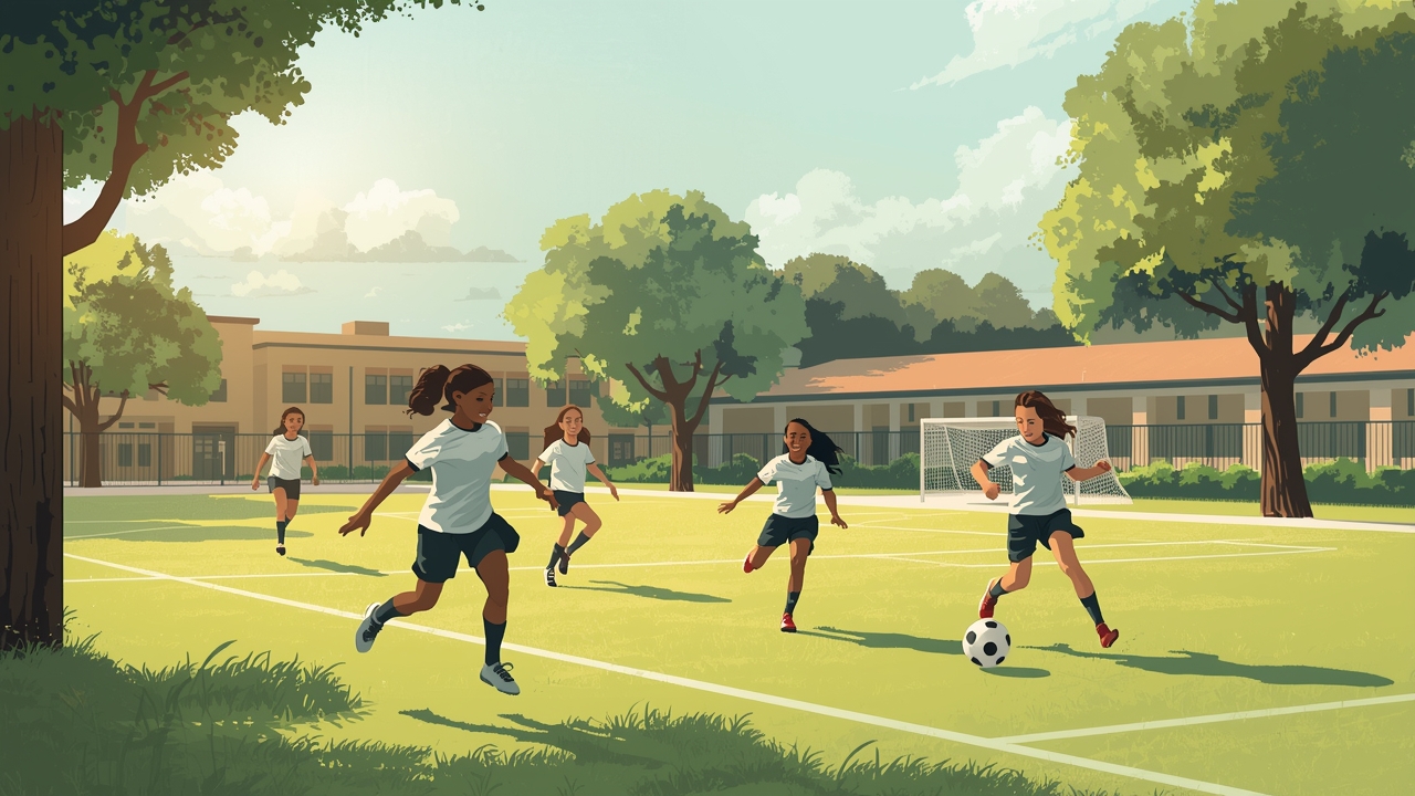 Girls play soccer after study shows corn fiber boosts bone health
